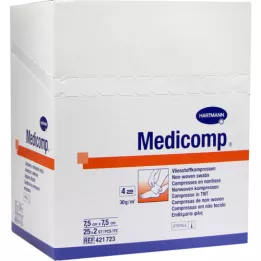 MEDICOMP Flis komp. sterilni 7,5x7,5 cm 4-slojni, 50 kom