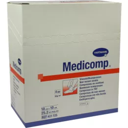MEDICOMP flis komp.sterilni 10x10 cm 4 sloja, 50 kom