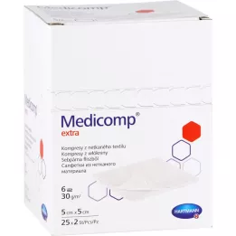 MEDICOMP ekstra flis komp. sterilni 5x5 cm 6 slojeva, 50 kom