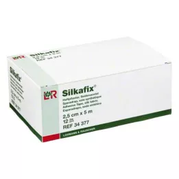 SILKAFIX Spajalice 2,5 cm x 5 m kartonska jezgra, 12 kom