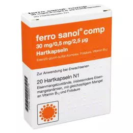 FERRO SANOL komp. Tvrde kapsule s obloženim peletama, 20 kom