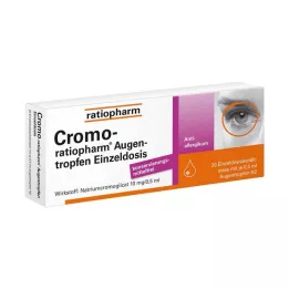 CROMO-RATIOPHARM Kapi za oko jedna doza, 20X0,5 ml