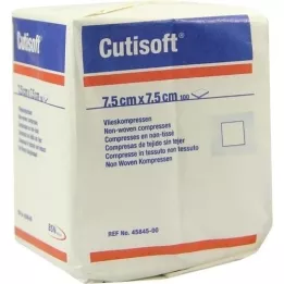 CUTISOFT Vlies komprimira 7,5x7.5 cm Unsteril, 100 ST
