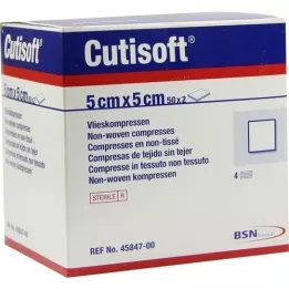 CUTISOFT vlies komprimirati 5x5 cm sterilni, 50x2 st