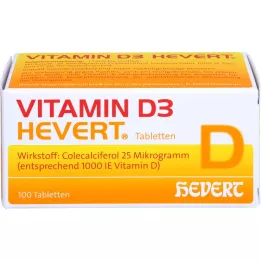VITAMIN D3 HEVERT tablete, 100 kom