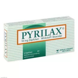 PYRILAX 10 mg čepići, 6 kom