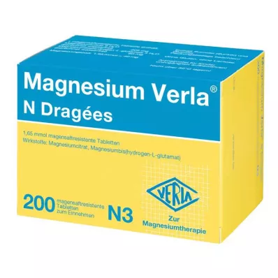 MAGNESIUM VERLA N Dražeje, 200 kom