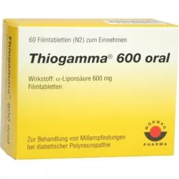THIOGAMMA 600 tableta s oralnim filmom, 60 sati
