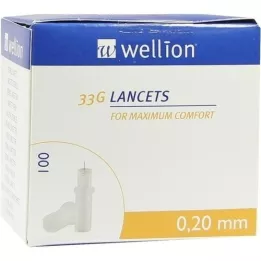 WELLION Lance 33 G, 100 ST