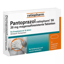 PANTOPRAZOL-ratiopharm SK 20 mg gastrorezistentne tablete, 14 kom