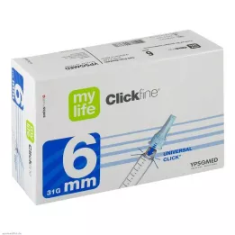 MYLIFE Clickfine pen igle 6 mm 31 G, 100 kom