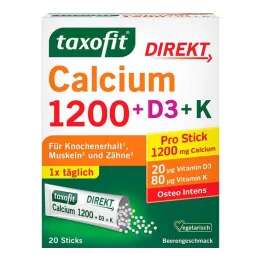 Taxofit Calcium 1200 + D3 + K Direct Sticks, 20 kom