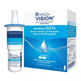 HYLO-VISION SafeDrop 0,1% kapi za oči, 2X10 ml
