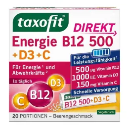 Taxofit Energy B12 500 + D3 + C Direct Granule, 20 kom
