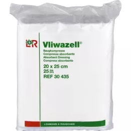 VLIWAZELL Upijajuće komprese nesterilne 20x25 cm, 25 kom