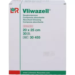 VLIWAZELL Upijajuće komprese sterilne 20x25 cm, 30 kom