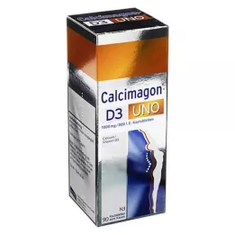 CALCIMAGON D3 Uno tablete za žvakanje, 90 kom