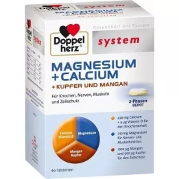 DOPPELHERZ Magnezij+CALC.+Bakar+mangan Syst.Tab., 60 ST