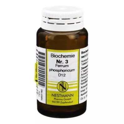 BIOCHEMIE 3 Ferrum phosphoricum D 12 tableta, 100 kom
