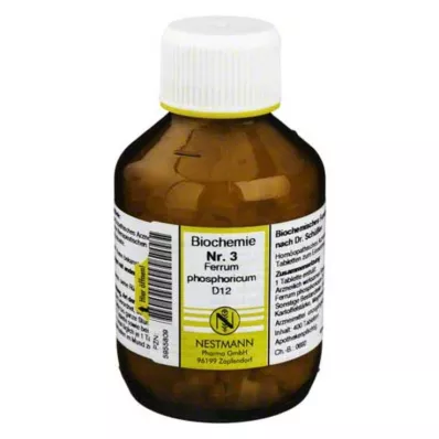 BIOCHEMIE 3 Ferrum phosphoricum D 12 tableta, 400 kom BIOCHEMIE 3 Ferrum phosphoricum D 12 tableta, 400 kom