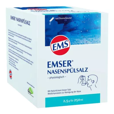 EMSER Fiziološka bočica soli za ispiranje nosa, 100 kom