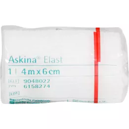 ASKINA Elast zavoj 6 cmx4 m celofaniran, 1 kom