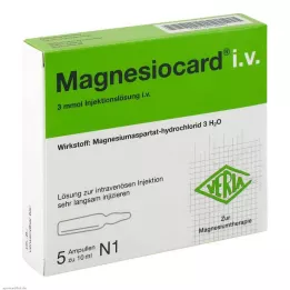 MAGNESIOCARD i.v. Otopina za injekcije, 5X10 ml