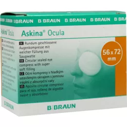 ASKINA Ocula kompr.56x72 mm nesterilna, 5 kom