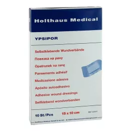 WUNDVERBAND Ypsipor sterilni 10x15 cm, 10 kom