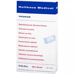 WUNDVERBAND Ypsipor sterilni 10x20 cm, 10 kom