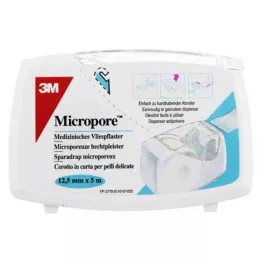 MICROPORE Flaster od flisa 1,25 cm x 5 m s Abr.1530NP-0SD, 1 kom