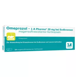 OMEPRAZOL-1A Pharma 20 mg za žgaravicu HKM, 14 kom