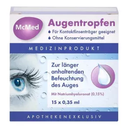MCMED Kapi za oči jednodozne pipete, 15X0,35 ml