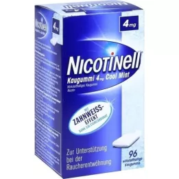NICOTINELL žvakaća guma hladna metvica 4 mg, 96 ST