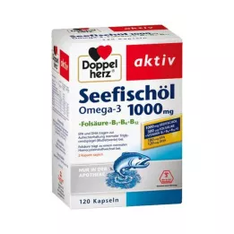 DOPPELHERZ Ulje morske ribe Omega-3 1000 mg+Fols.kaps., 120 kom