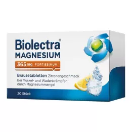 BIOLECTRA Magnezij 365 mg fortissimum limun, 20 kom