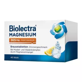 BIOLECTRA Magnezij 365 mg fortissimum limun, 40 kom
