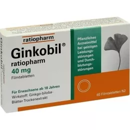 Ginkobil-ratiopharm 40 mg tablete presvučenih filmom, 60 ST