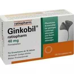 Ginkobil-ratiopharm 40 mg tablete presvučenih filmovima, 120 ST