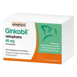 GINKOBIL-ratiopharm 40 mg filmom obložene tablete, 120 kom