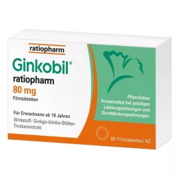 GINKOBIL-ratiopharm 80 mg filmom obložene tablete, 60 kom