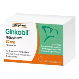 GINKOBIL-ratiopharm 80 mg filmom obložene tablete, 120 kom
