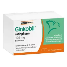 GINKOBIL-ratiopharm 120 mg filmom obložene tablete, 120 kom