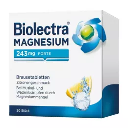 BIOLECTRA Magnezij 243 mg forte Lemon Br.-Tabl., 20 kom
