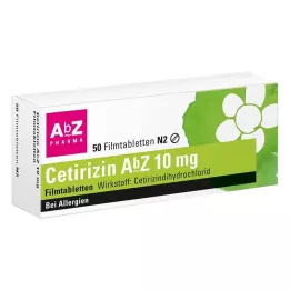 CETIRIZIN AbZ 10 mg filmom obložene tablete, 50 kom