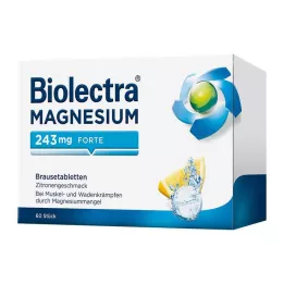 BIOLECTRA Magnezij 243 mg forte Lemon Br.-Tabl., 60 kom