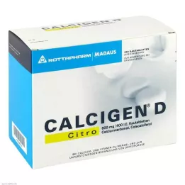 CALCIGEN D Citro 600 mg/400 I.E. tablete za žvakanje, 200 kom
