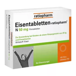 EISENTABLETTEN-ratiopharm N 50 mg filmom obložene tablete, 100 kom