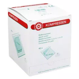 MULLKOMPRESSEN 10x10 cm sterilni 12-struki, 40X2 kom