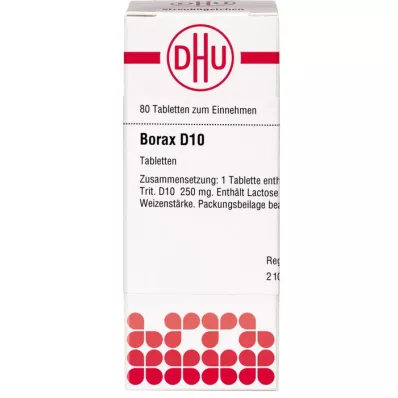 BORAX D 10 tableta, 80 kom BORAX D 10 tableta, 80 kom